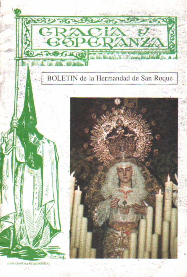 BOLETÍN GRACIA Y ESPERANZA, HDAD. DE SAN ROQUE SEVILLA. NÚM. 61. DIC. 1998