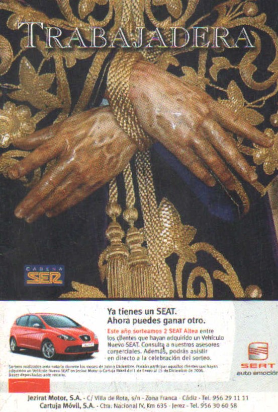TRABAJADERA, BOLETÍN DE LA SER SEMANA SANTA JEREZ 2006 (MIÉRCOLES)