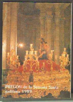 PREGÓN DE LA SEMANA SANTA DE CÁDIZ 1989