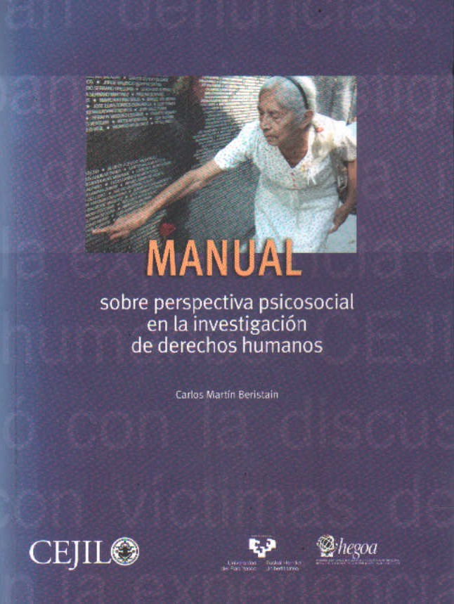MANUAL SOBRE PERSPECTIVA PSICOSOCIAL EN LA INVESTIGACION DE DERECHOS HUMANOS