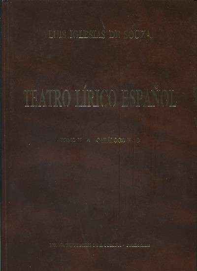 TEATRO LÍRICO ESPAÑOL--TOMO II--CATÁLOGO F-O.