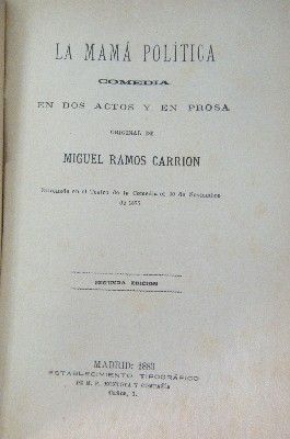 9 OBRAS DE TEATRO EN UN VOLUMEN. LA MAMÁ POLÍTICA,EL ESPEJO DEL ALMA…