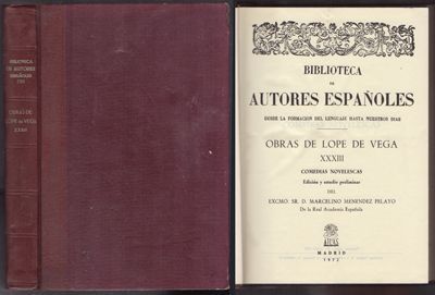 B. DE AUTORES ESPAÑOLES 250. OBRAS DE LOPE DE VEGA XXXIII. COMEDIAS NOVELESCAS.