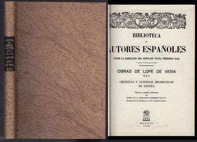 B. DE AUTORES ESPAÑOLES 223. OBRAS DE LOPE DE VEGA XXV. CRONICAS Y LEYENDAS DRAMATICAS DE ESPAÑA.