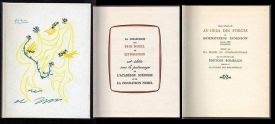 AU-DELA DES FORCES - PRIX NOBEL DE LITTERATURE 1903.
