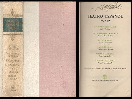 TEATRO ESPAÑOL. 1950 - 1951. (VER DESCRIPCION).