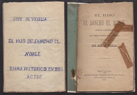 EL HIJO DE SANCHO EL NOBLE. DRAMA HISTORICO EN TRES ACTOS Y EN VERSO.