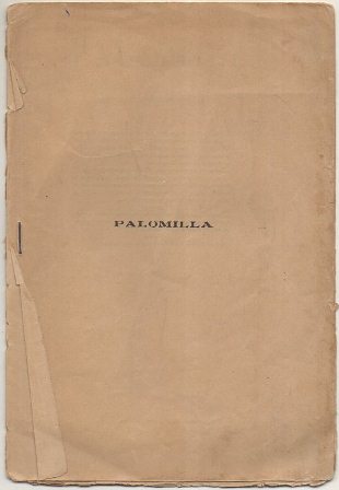 PALOMILLA (MONOLOGO)