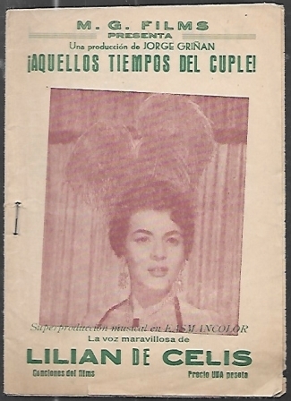 ¡AQUELLOS TIEMPOS DEL CUPLE!  LILIAN DE CELIS