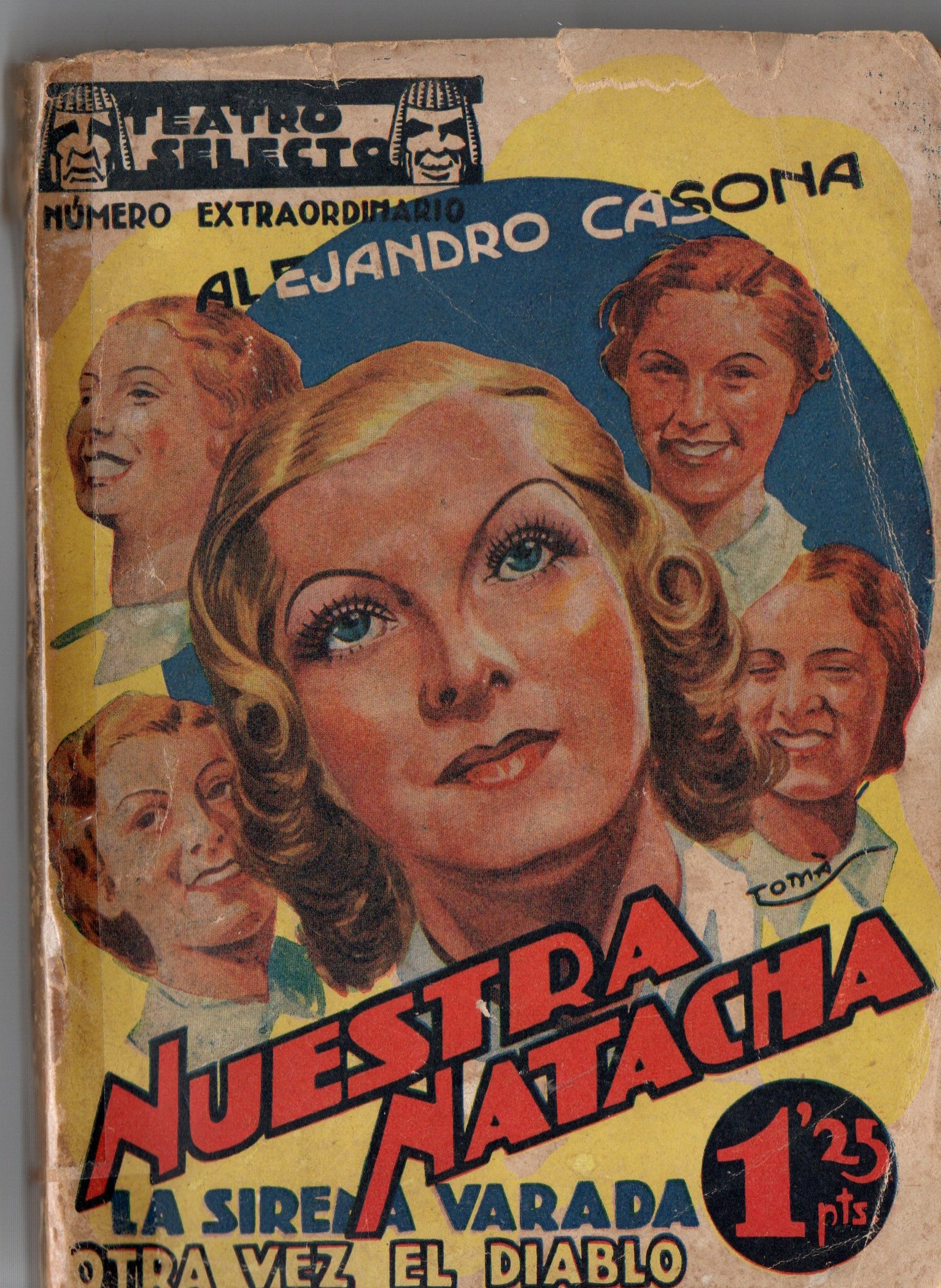 NUESTRA NATACHA..... TEATRO SELECTO. NUMERO EXTRAORDINARIO.