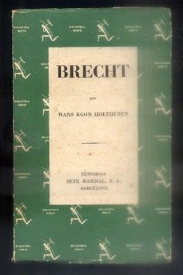 BRECHT. COLECCIÓN BIBLIOTECA BREVE Nº 184.