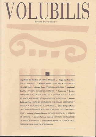 VOLUBILIS - REVISTA DE PENSAMIENTO Nº 9