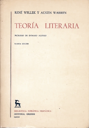 TEORIA LITERARIA - PROLOGO DE DAMASO ALONSO