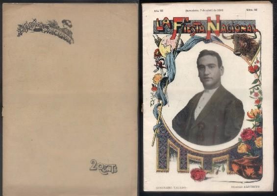 SEMANARIO TAURINO LA FIESTA NACIONAL. AÑO III - NUM. 96. BARCELONA 7 DE ABRIL DE 1906.
