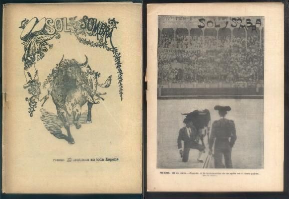 SOL Y SOMBRA. SEMANARIO TAURINO. 3 AGOSTO 1905. Nº 469. AÑO IX.