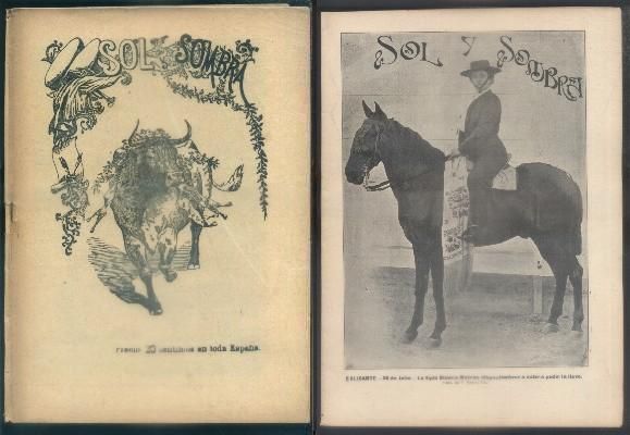SOL Y SOMBRA. SEMANARIO TAURINO. 24 AGOSTO 1905. Nº 472. AÑO IX.