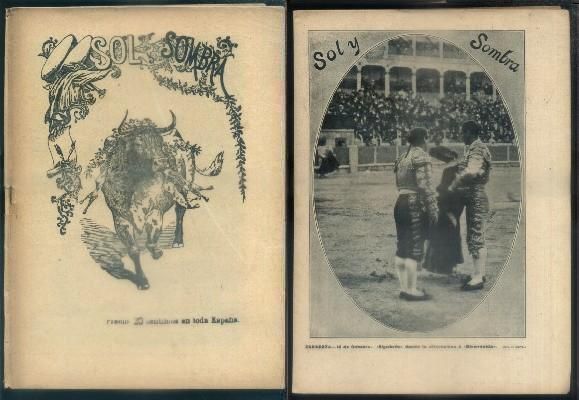 SOL Y SOMBRA. SEMANARIO TAURINO. 19 OCTUBRE 1905. Nº 480. AÑO IX.
