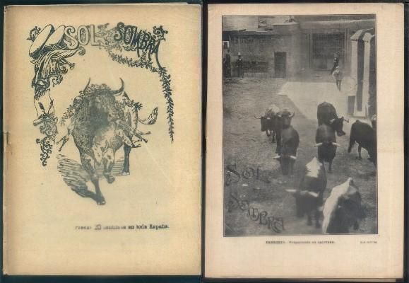 SOL Y SOMBRA. SEMANARIO TAURINO. 9 NOVIEMBRE 1905. Nº 484. AÑO IX.