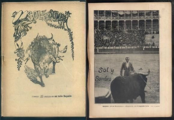 SOL Y SOMBRA. SEMANARIO TAURINO. 28 SEPTIEMBRE 1905. Nº 477. AÑO IX.
