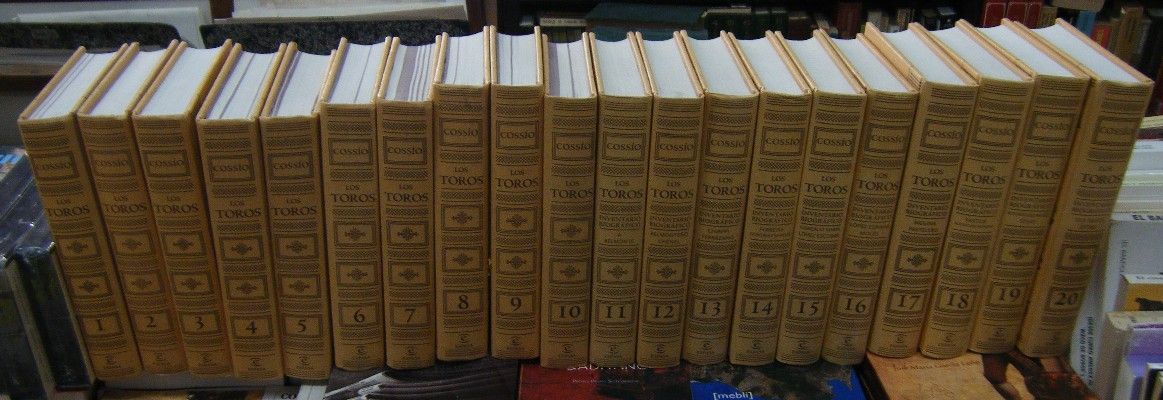 EL COSSÍO. LOS TOROS. 20 VOLÚMENES