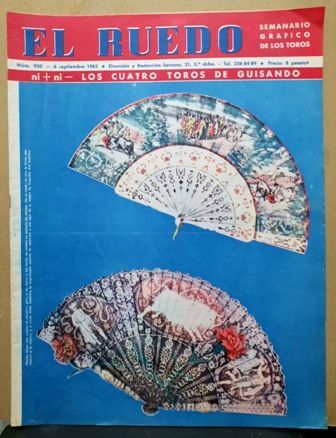 EL RUEDO. SEMANARIO GRAFICO DE LOS TOROS. Nº 950. AÑO 1962