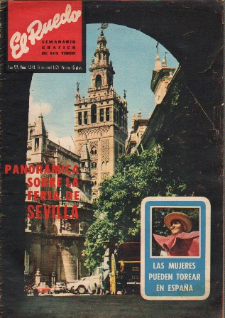 REVISTA TAURINA EL RUEDO - SEMANARIO GRAFICO DE LOS TOROS AÑO XXX Nº 1504 - ABRIL 1973