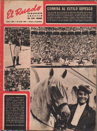 REVISTA TAURINA EL RUEDO - SEMANARIO GRAFICO DE LOS TOROS Nº 1201 - JUNIO 1967