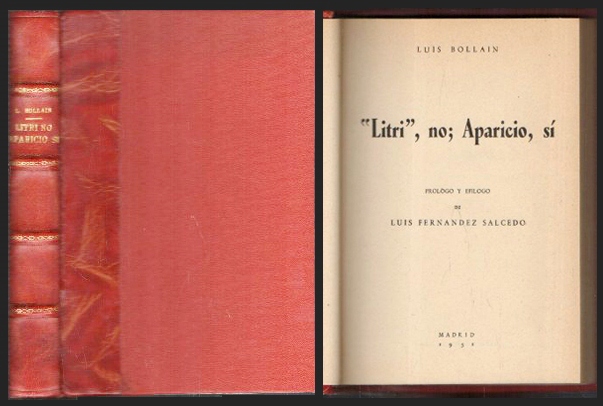 "LITRI, NO APARICIO, SÍ (PROLOGO Y EPILOGO DE LUIS FERNANDEZ SALCEDO