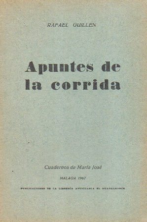 APUNTES DE LA CORRIDA - CUADERNOS DE MARIA JOSE XXXIX