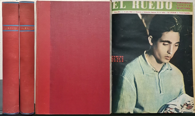 REVISTA TAURINA EL RUEDO AÑO 1963 AÑO COMPLETO 26 REVISTAS 2 TOMOS