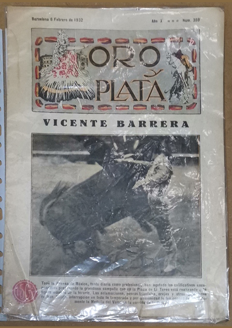 VICENTE BARRERA - REVISTA ORO Y PLATA  6 FEBRERO 1932 AÑO X Nº 359