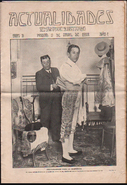 REVISTA ACTUALIDADES SEMANARIO ILUSTRADO 9 ABRIL 1908 AÑO I Nº 8