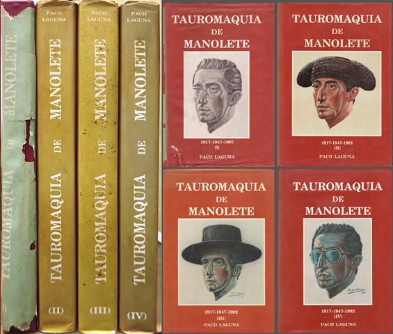 TAUROMAQUIA DE MANOLETE 1917-1993 4 TOMOS