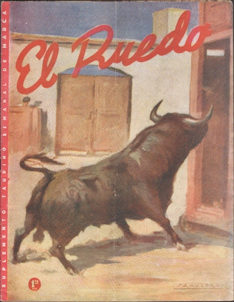 REVISTA EL RUEDO AÑO I MADRID 29 NOVIEMBRE 1944 Nº 25 SUPLEMENTO TAURINO