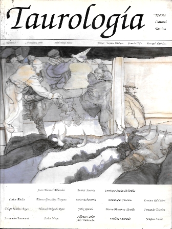 TAUROLOGIA - REVISTA CULTURAL TAURINA Nº 3 PRIMAVERA 1990 ABRIL, MAYO, JUNIO