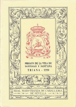 PREGON TAURINO DE VELA DE SANTIAGO Y SANT' ANA - TRIANA 1990