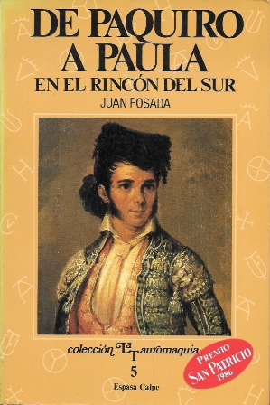 DE PAQUIRO A PAULA EN EL RINCON DEL SUR -COLLECCION LA TAUROMAQUIA 5
