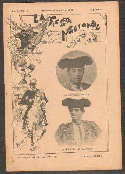 REVISTA LA FIESTA NACIONAL. SEMANARIO TAURINO Nº4
