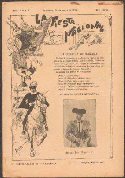 REVISTA LA FIESTA NACIONAL. SEMANARIO TAURINO Nº7