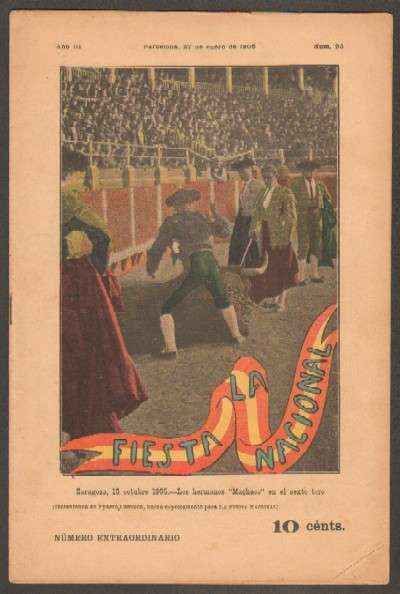 REVISTA LA FIESTA NACIONAL. SEMANARIO TAURINO Nº93. LOS HERMANOS MACHACO EN EL SEXTO TORO
