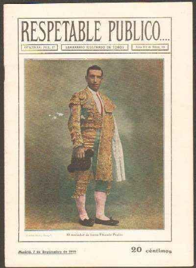 REVISTA RESPETABLE PUBLICO…Nº89. VICENTE PASTOR