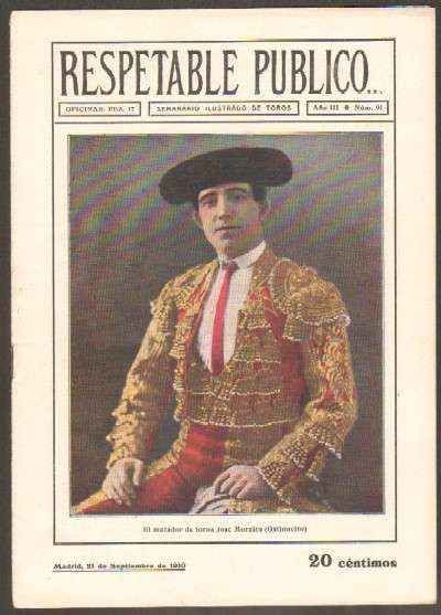 REVISTA RESPETABLE PUBLICO…Nº91. JOSE MORALES OSTIONCITO