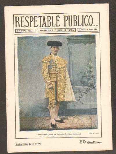 REVISTA RESPETABLE PUBLICO…Nº109. ANTONIO GIRALDEZ JAQUETA