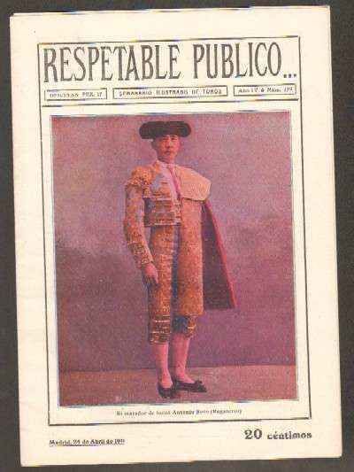 REVISTA RESPETABLE PUBLICO…Nº122. ANTONIO BOTO REGATERIN