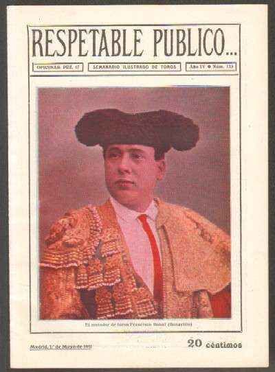 REVISTA RESPETABLE PUBLICO…Nº123. FRANCISCO BONAL BONARILLO