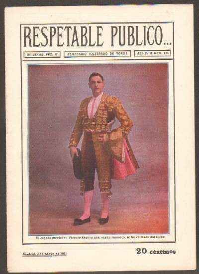 REVISTA RESPETABLE PUBLICO…Nº124. VICENTE SEGURA