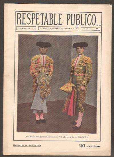 REVISTA RESPETABLE PUBLICO…Nº83. PEDRO LOPEZ Y CARLOS LOMBARDINI