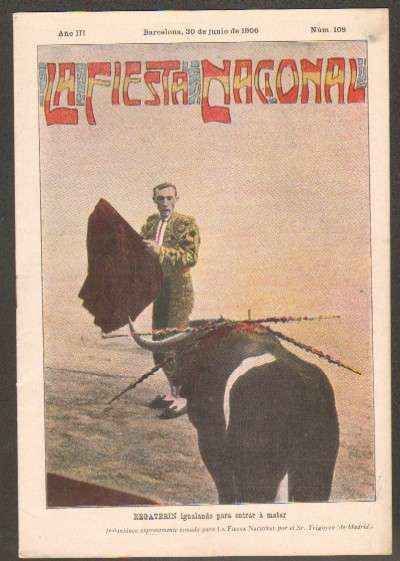REVISTA LA FIESTA NACIONAL. SEMANARIO TAURINO Nº108. REGATERIN