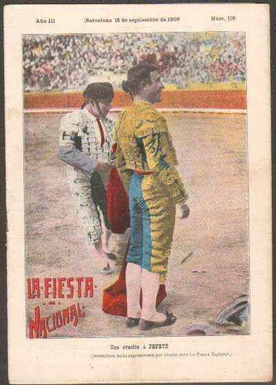 REVISTA LA FIESTA NACIONAL. SEMANARIO TAURINO Nº119. UNA OVACION A PEPETE