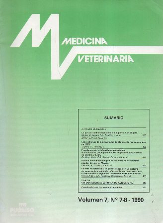MEDICINA VETERINARIA VOLUMEN 7 Nº 7-8- 1990